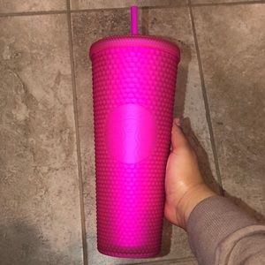 PINK JELLY STUDDED STARBUCKS TUMBLER